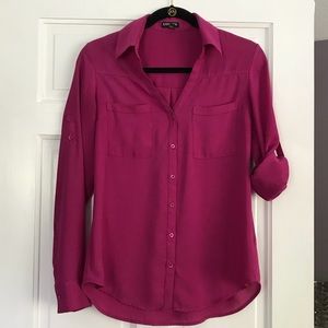Express Pink Portofino Shirt Size Small